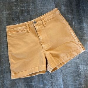 Madewell Golden Yellow Chino Shorts